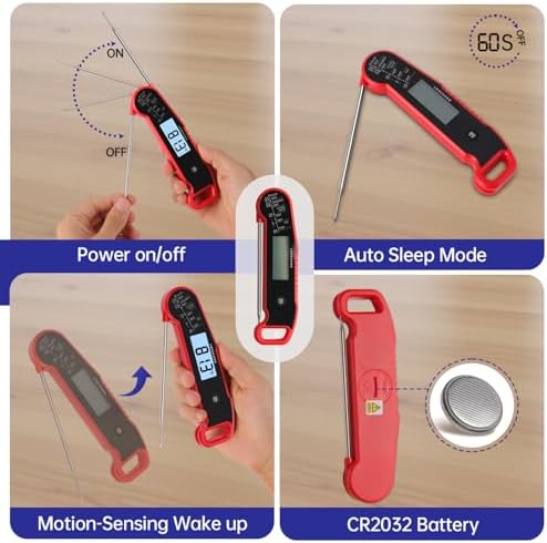 Lonicera Instant-Read Meat Thermometer, ±0.5°F Accuracy - Image 5