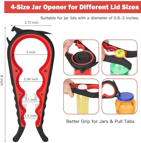 Jar Opener Set for Seniors, Weak Hands - Image 2