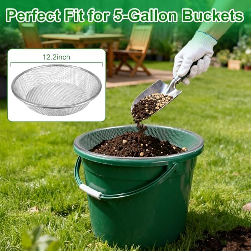 2 Pack Soil Sifter for Gardening - Image 2