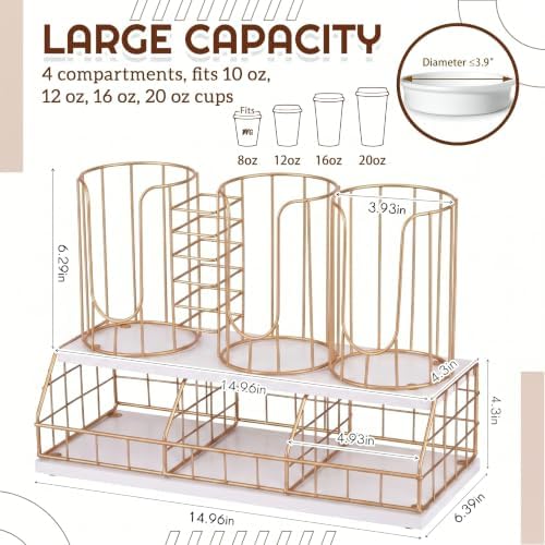 Geelin 18oz Adjustable Coffee Cup Dispenser - Image 3