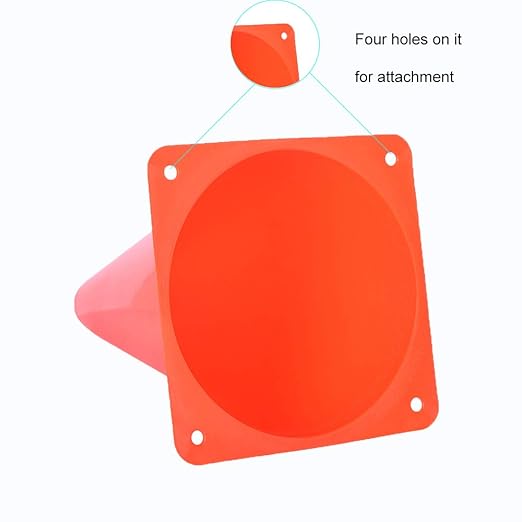 Alyoen 9 inch Traffic Cones, Plastic Sports Cones, Soccer Training Cones for Outdoor Activity & Festive Events (Sets of 10/15/ 20)