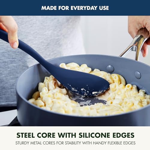 GreenPan Silicone Solid Spoon, Mixing Stirring Serving, Cooking Kitchen Utensil - Image 3