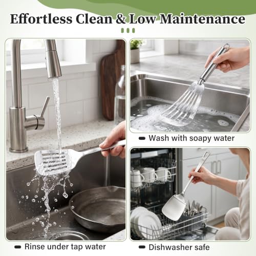 3 PCS Stainless Steel Spatulas Set - Image 6