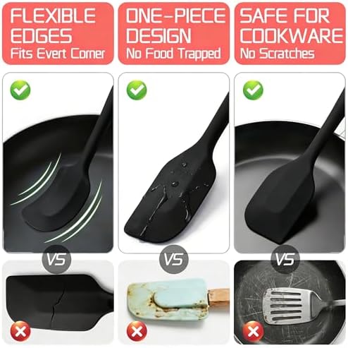 5 Pieces Silicone Spatula Set - Image 5