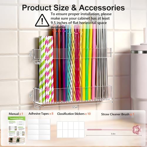 9.5” Large Acrylic Straw Holder - Image 5