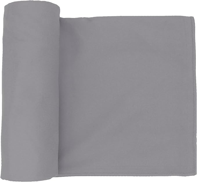 Eunzel 2 Pack Hot Yoga Towel Non Slip Yoga Mat Towel Non-Slip Sweat Absorbent Microfiber Towel for Hot Yoga, Pilates and Workout 72" x 26.5",Dark Grey
