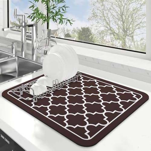 Dish Drying Mat Absorbent Dish Drying Mats by WiseLife