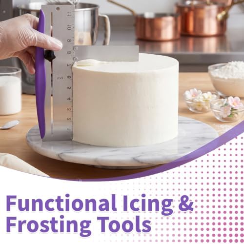 12 Inch Adjustable Cake Scraper, Cake Smoother & Leveler - Image 2