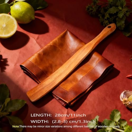 Upgraded Handle Wood Spurtle Spatula - Image 3