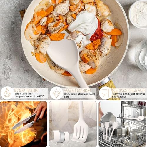 Kitchen Utensils Set, Umite Chef 22Pcs Silicone Cooking Utensils Set, Heat - Image 4