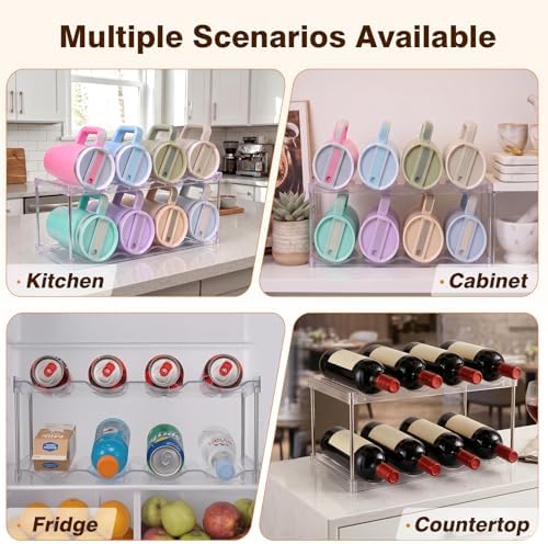Large Compartment Water Bottle Organizer, Stackable Water Bottle Holder - Image 6