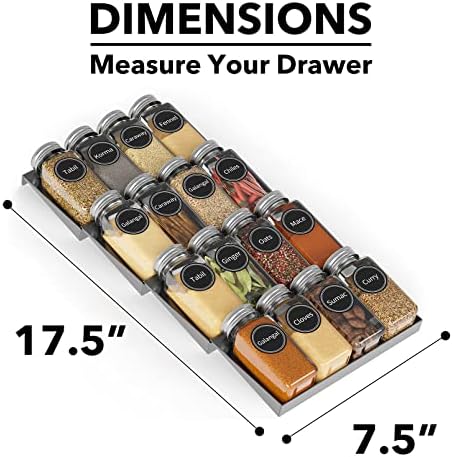 SpaceAid Spice Drawer Organizer - Image 4