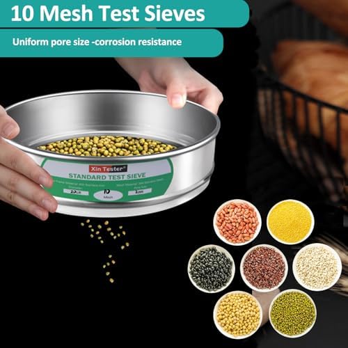 10 mesh Standard Mesh Lab Sieves Laboratory Sample Test Analysis Sieve - Image 3