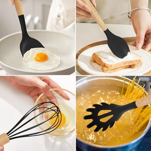 12-Piece Silicone Kitchen Utensils Set - Image 4
