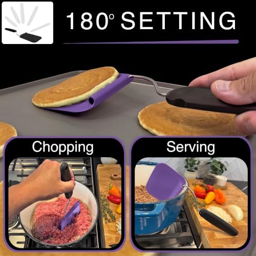 Adjustable Angle Spatula PPSU Material – Flexible Cooking Egg Flipper & Fish - Image 5