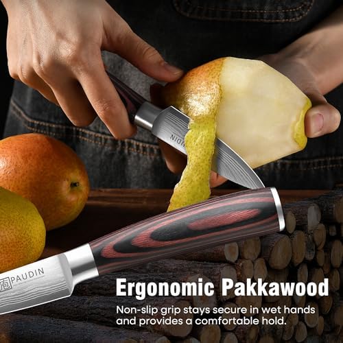 PAUDIN Paring Knife 3.5 Inch, Ultra Sharp Small Kitchen Knife - Image 5