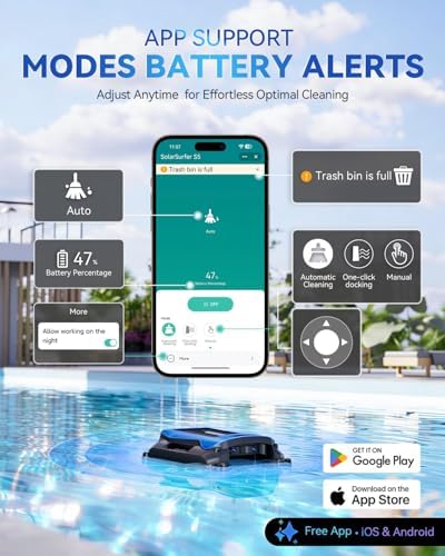 24/7 Solar Powered Pool Skimmer Robot - Image 4