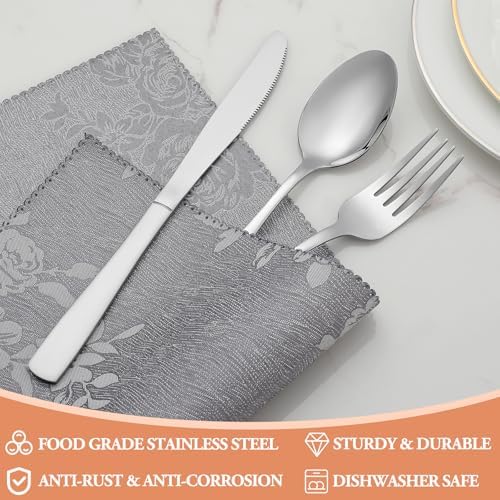 20 Pcs Silverware Set, Stainless Steel Flatware Set - Image 3