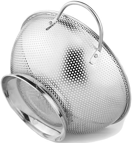 DLD Stainless Steel Micro-Perforated 5-Quart Colander by DLD