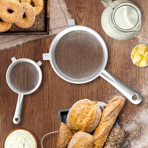 3 Pcs Fine Mesh Strainer Set, Plastic Nylon Sieve Colander - Image 3