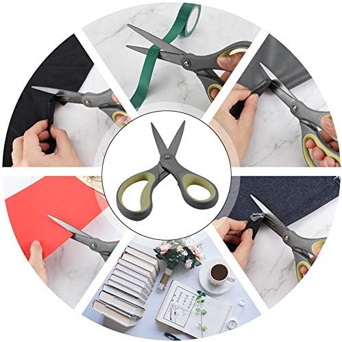 LIVINGO 8" Titanium Non Stick Scissors 2 Pack Paper Cutting Shears - Image 6