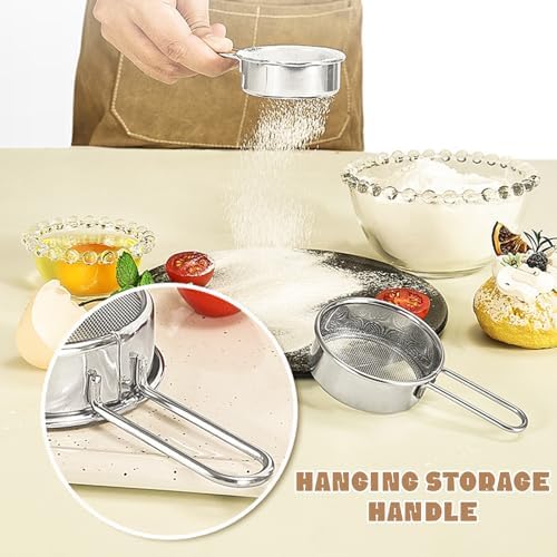 Sifter for Baking Powdered Sugar, Duster Flour Sifter for Baking - Image 4