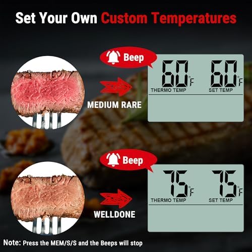 TempPro TempTrack Large LCD Digital Meat Thermometer - Image 4