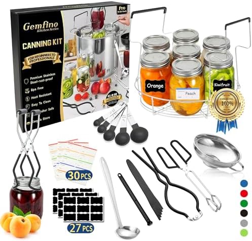 Canning Supplies Starter Kit, Canning Kit Set by Gemfino
