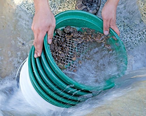 SE 13.25 Inch Wide Stackable Classifier Gold Prospecting Pan Set - Image 2