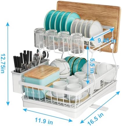 7 code 2-Tier Large Dish Drying Rack - Image 3
