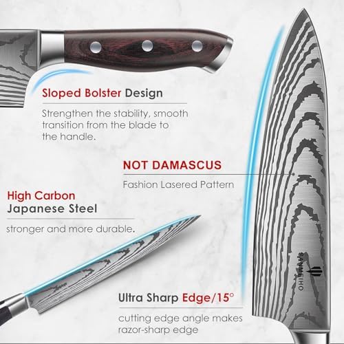 Knife Set 16 pcs, Japanese Kitchen Knife - Image 3