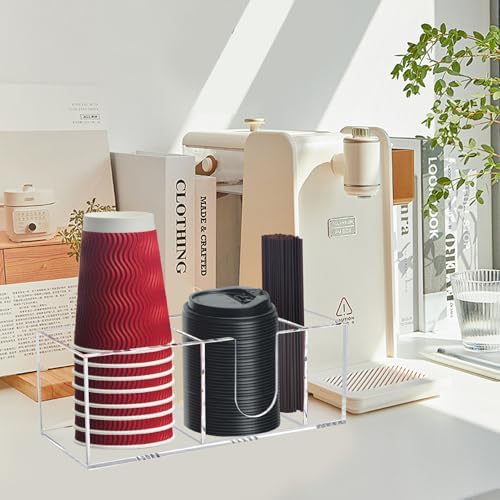 Coffee Cup Holder for Countertop, Acrylic Coffee Station Organizer - Image 6