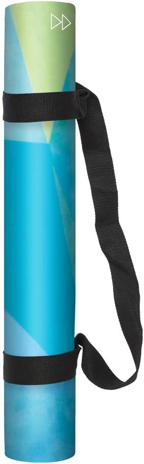 YOGA DESIGN LAB | The Combo Yoga Mat | 2-in-1 Mat+Towel | Eco Luxury | Ideal for Hot Yoga, Power, Bikram, Ashtanga, Sweat | Studio Quality | Includes Carrying Strap!