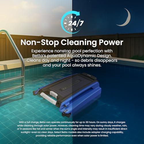 Betta SE Solar Powered Automatic Robotic Pool Surface Skimmer Cleaner - Image 2