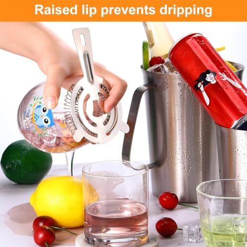 16 Pcs Bar Bartender Strainer Stainless Cocktail Strainers - Image 5