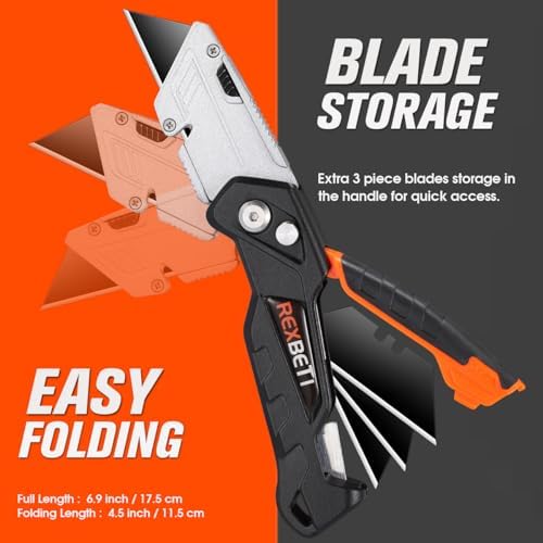 REXBETI Box Cutter 2-Pack, Utility Knife - Image 3