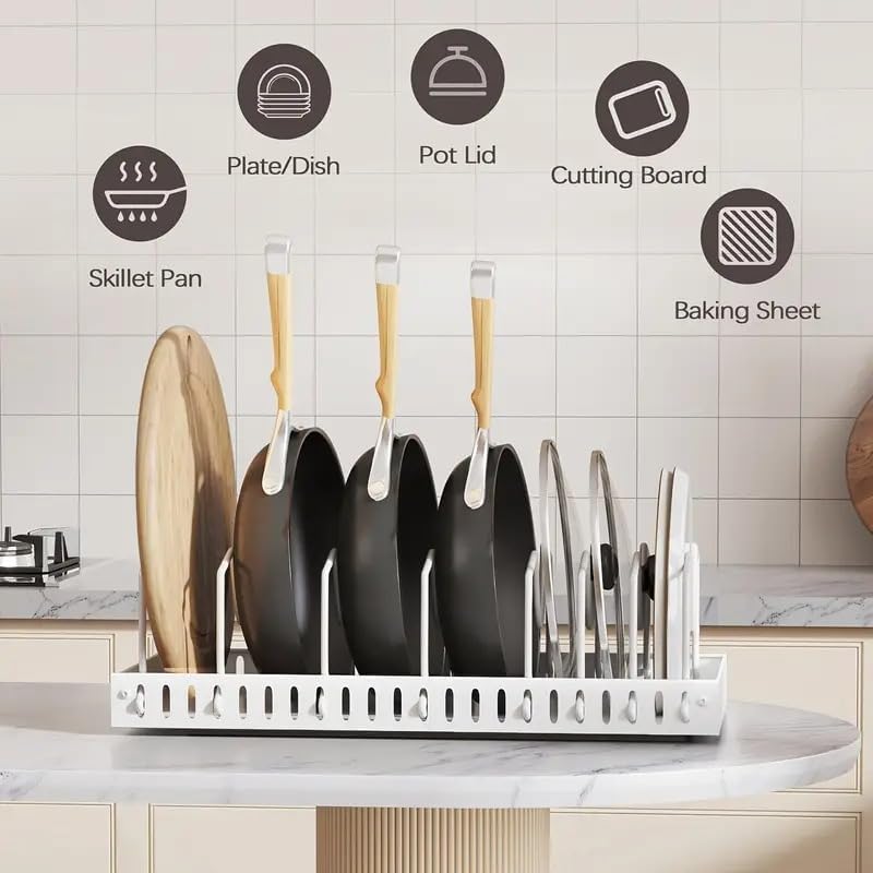 2 Pack Pull Out Pots and Pans Organizer - Image 2