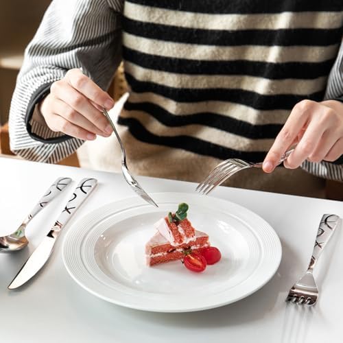 HIKAA 48PCS Stainless Steel Silverware Set - Image 3
