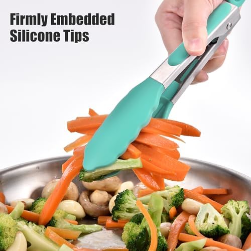 Doosu Kitchen Tongs with Silicone Tips - Image 5
