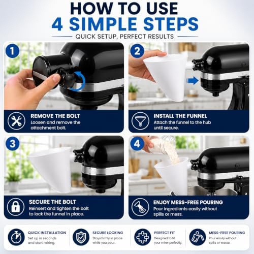 Flour Funnel for KitchenAid Mixer - Image 3