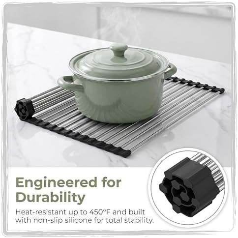 Roll Up Dish Drying Rack for Over Sink - Image 5