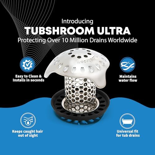 TubShroom Ultra Revolutionary Bath Tub Drain Protector Hair - Image 2