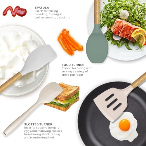oannao Silicone Cooking Utensils Set - Image 3