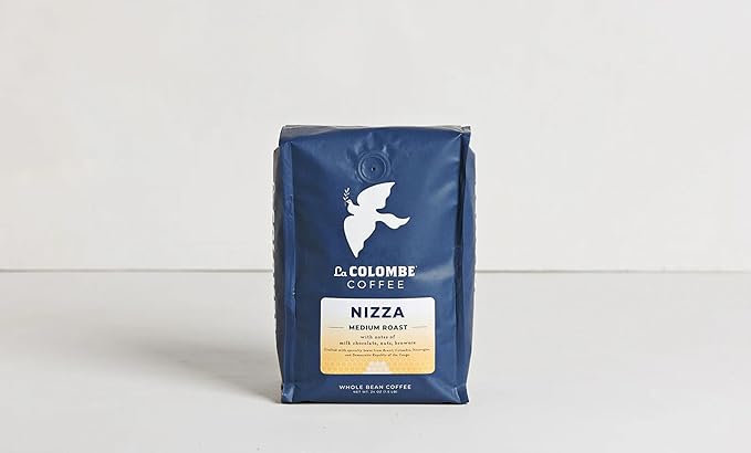 La Colombe Nizza Medium Roast Whole Bean Coffee - Notes of Milk Chocolate, Nuts & Brownie with Honey-Sweet Roasted Nuttiness, 24 Ounce (Pack of 1)