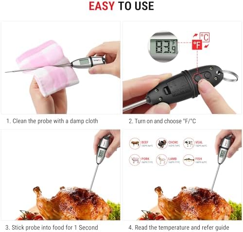 TempPro TempSwift 1 Sec Meat Thermometer Digital - Image 5