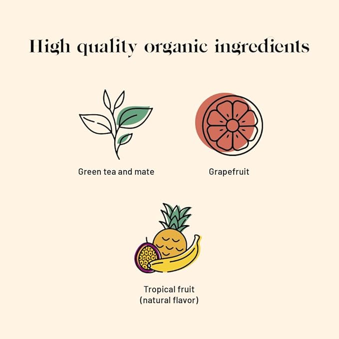 Kusmi Tea - BB Detox - Iconic Detox Tea - 100% Organic - Blend of Green Tea, Mate & Grapefruit - Organic Flavored Yerba Mate Tea - Loose Leaf - Tin Box of 3.5 oz - Quantity for about 50 cups