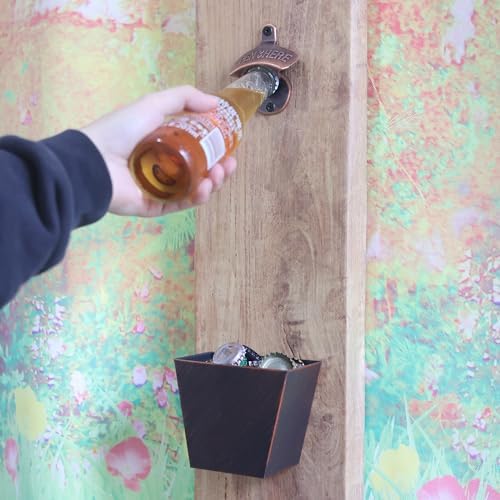 15 PCS Rustic Wall Mounted Beer Bottle Cap Opener Stainless - Image 4