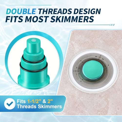 2 Pack 16.5'' Pool Skimmer Plug - Image 2