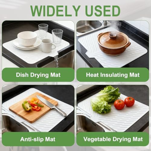 Silicone Dish Drying Mat for Kitchen Counter - Image 6