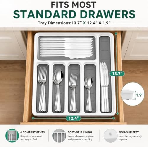 49PCS Silverware Set with Organizer - Image 3